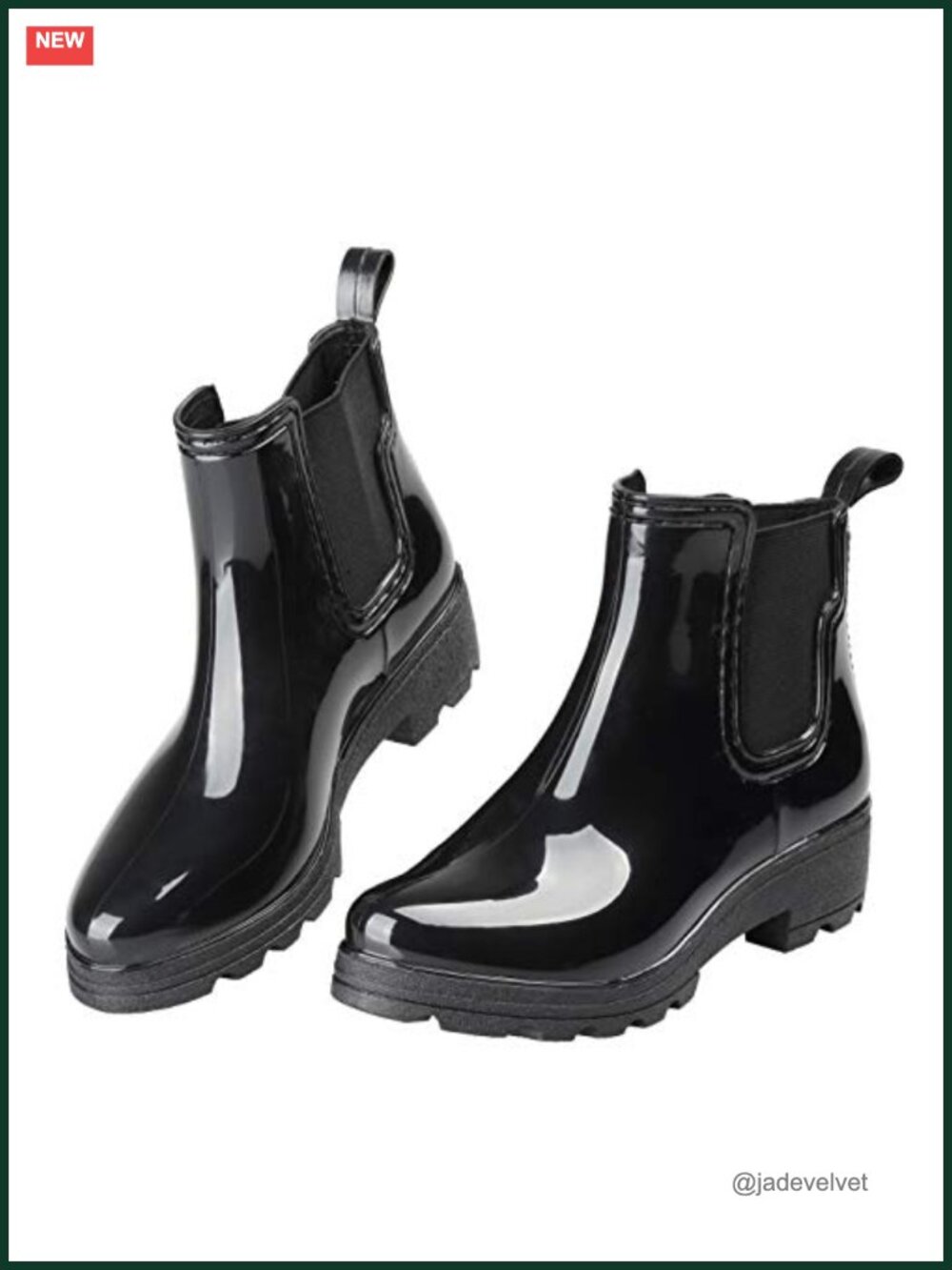 Waterproof Slip On Ankle Chelsea Rain Boots